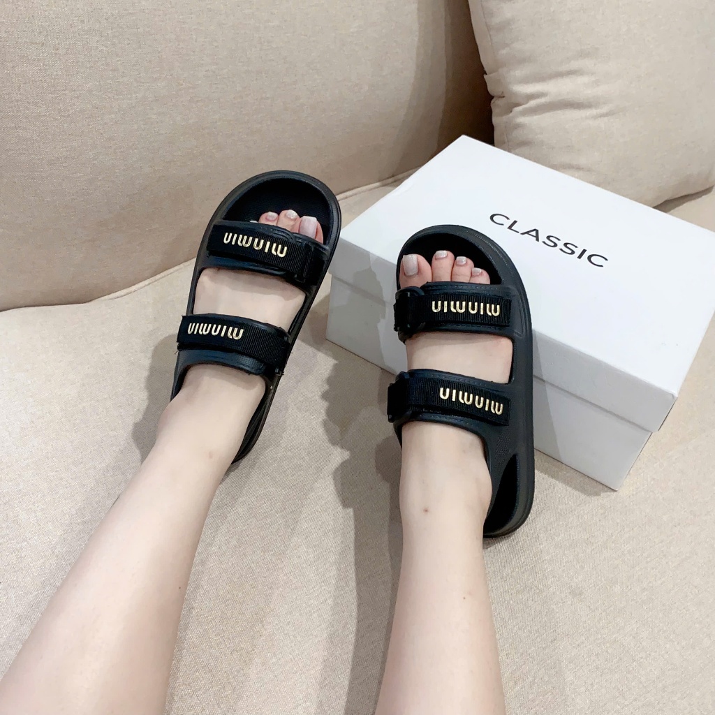 Dép Sandal Thời Trang Nữ, Chất Liệu Đế Êm, Chống Trơn Trượt, Phù Hợp Đi Học, Đi Chơi, Phong Cách Trẻ Trung