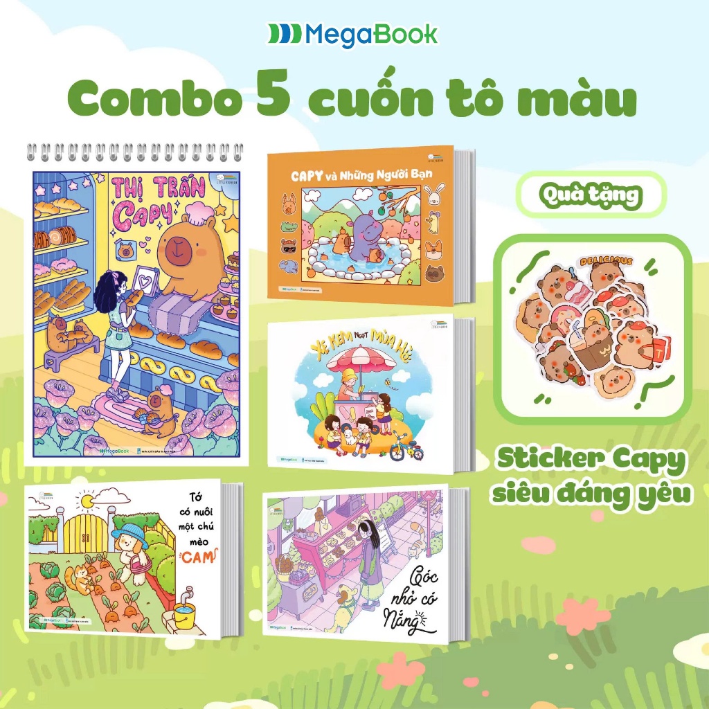Sách Combo 5 Cuốn Sách Tô Màu Chữa Lành | Shopee Việt Nam
