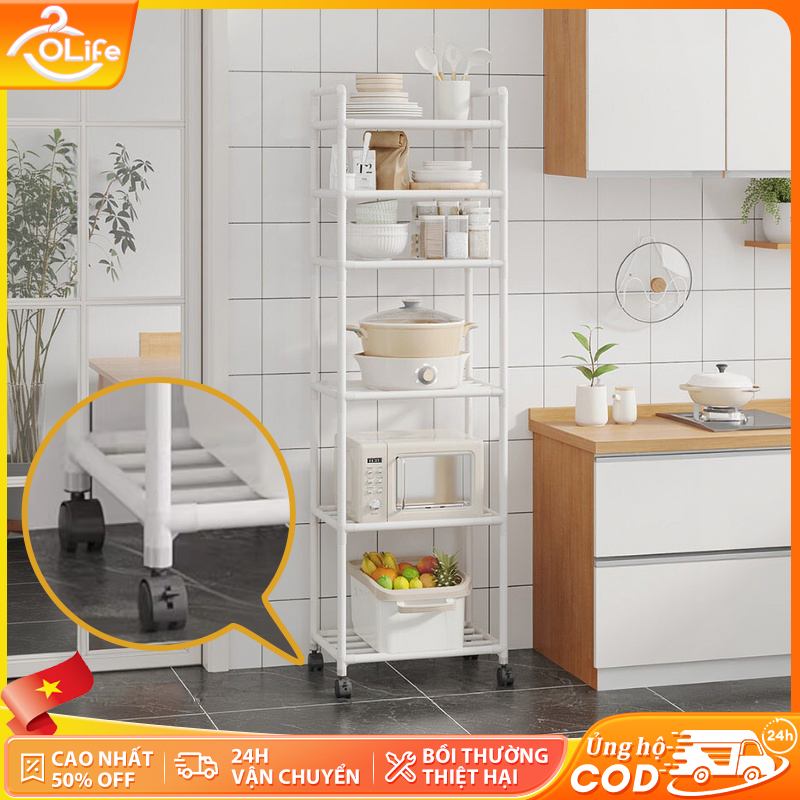 𝐎𝐥𝐢𝐟𝐞 Kệ Nhà Bếp  Kệ Phòng Khách Đa Năng Kệ Để Đồ Nhà Bếp Lắp Ráp Đơn Giản Tiện Lợi