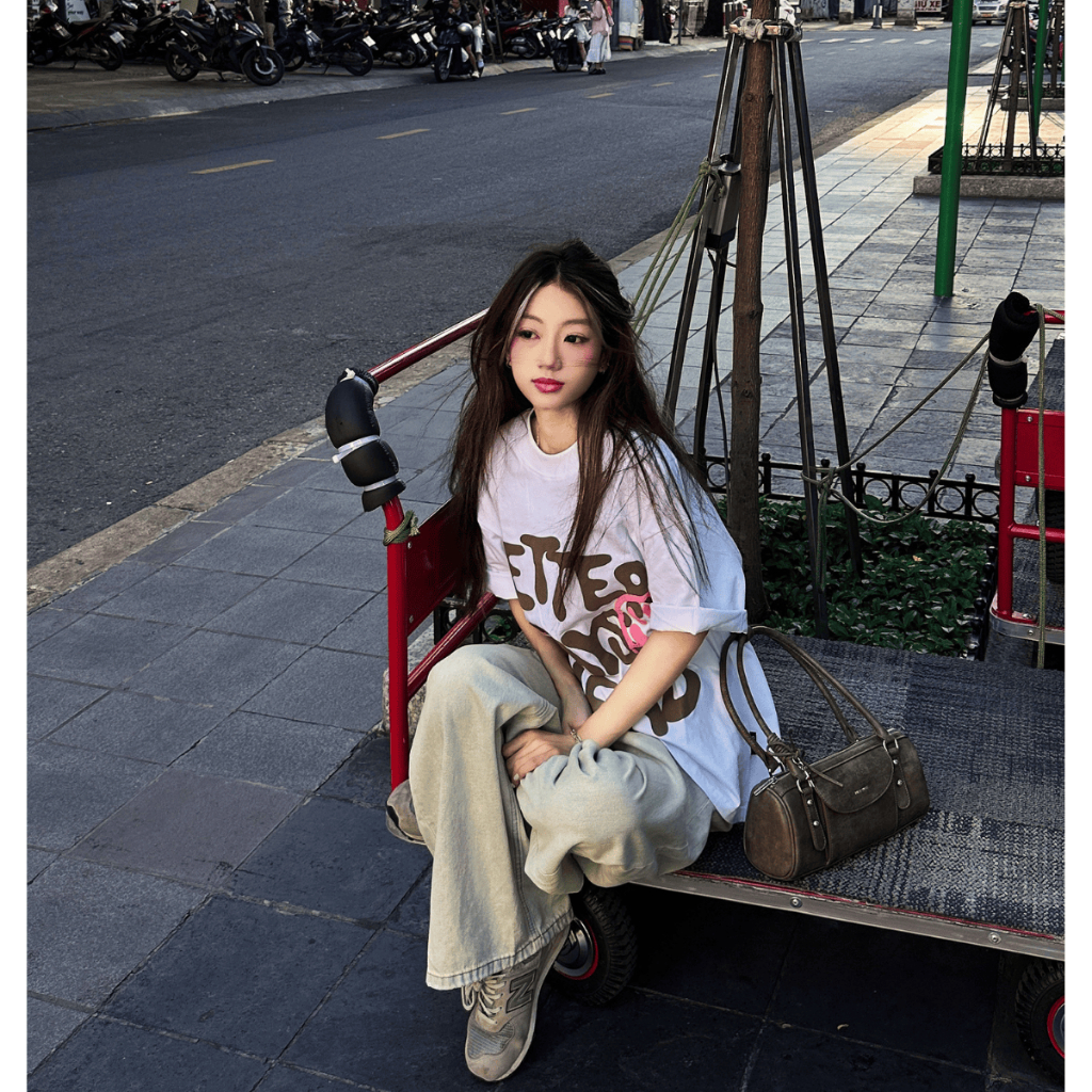 Áo Thun Oversize 280GSM In Phồng GUPO Local Brand Unisex Form Rộng Thời Trang TS036