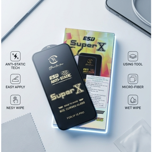 Kính Cường Lực OPPO SUPER X Chống Tĩnh Điện 9H - Dán Màn Hình Mượt Mà