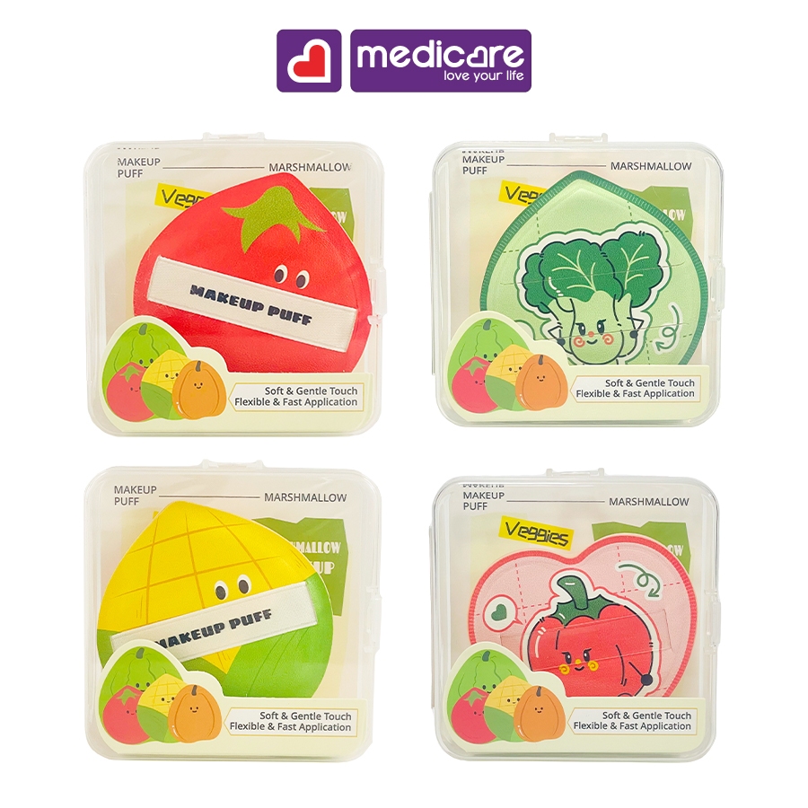 Mút tán nền IDEALFUL Veggie Collection Marshmallow Puff