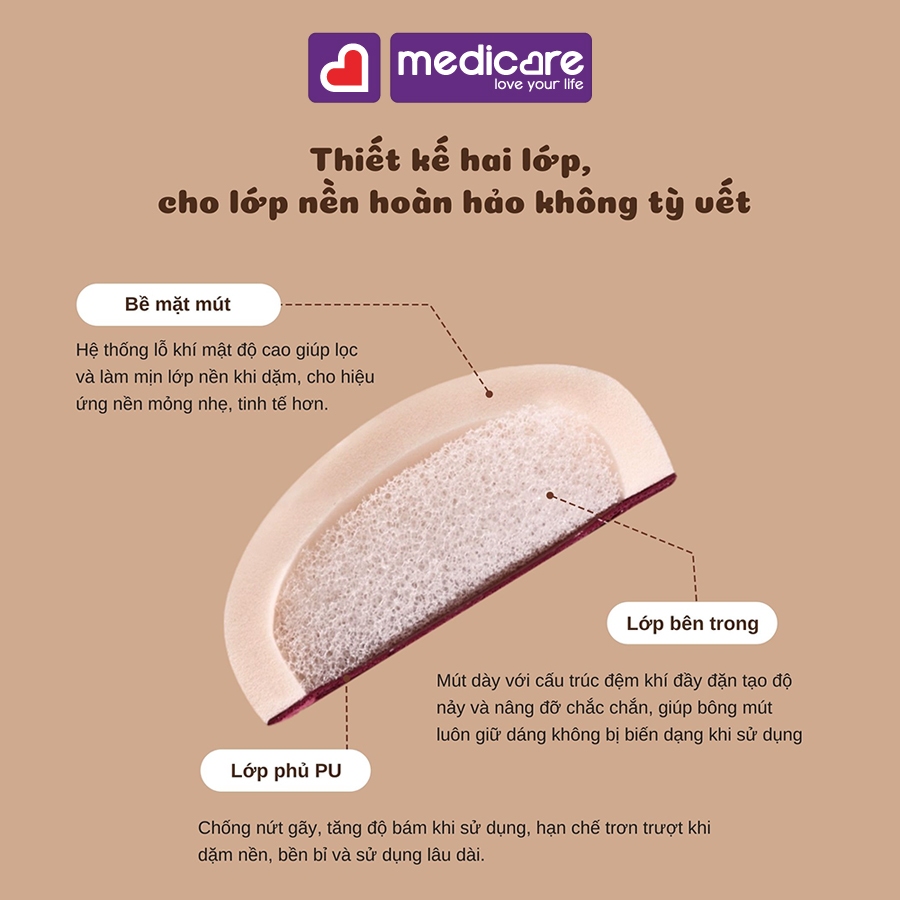 Mút tán nền IDEALFUL Veggie Collection Mini Marshmallow Puff 4 cái