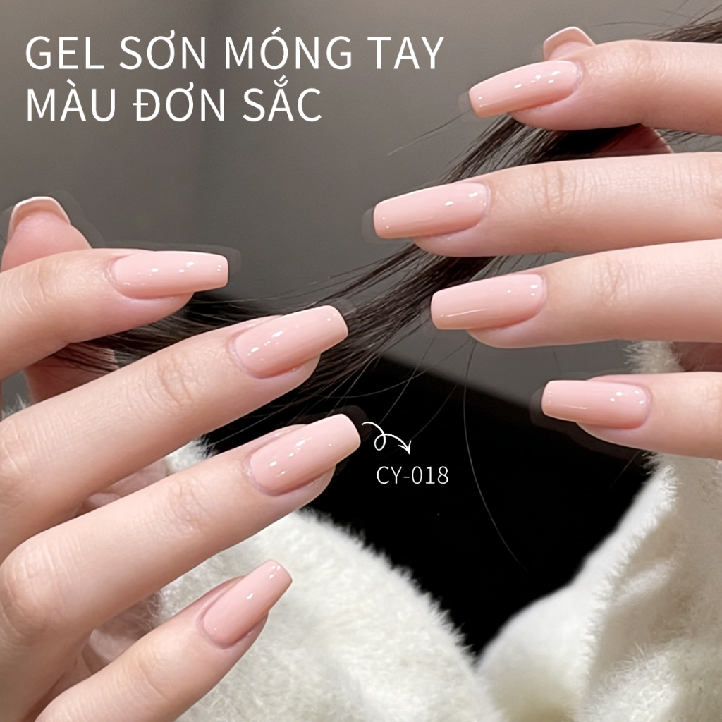 XEIJAYI 40ml - Sơn móng tay dạng gel màu hồng trà sữa mới, bền màu và lâu trôi, phù hợp với mọi tông da.