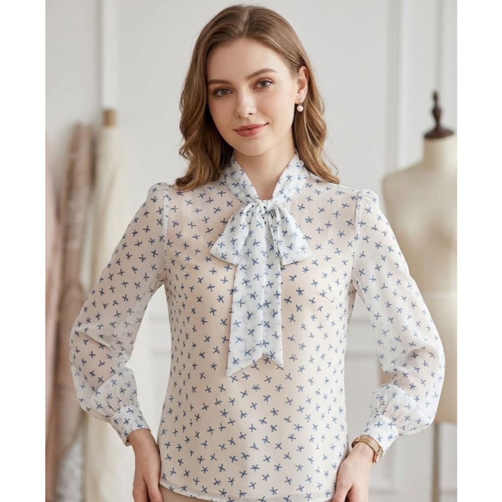 VẢI VOAN CHIFFON HOA NHÍ NÊN TRẮNG - CHẤT MỎNG, NHẸ BAY - MAY ÁO, VÁY, CHÂN VÁY...