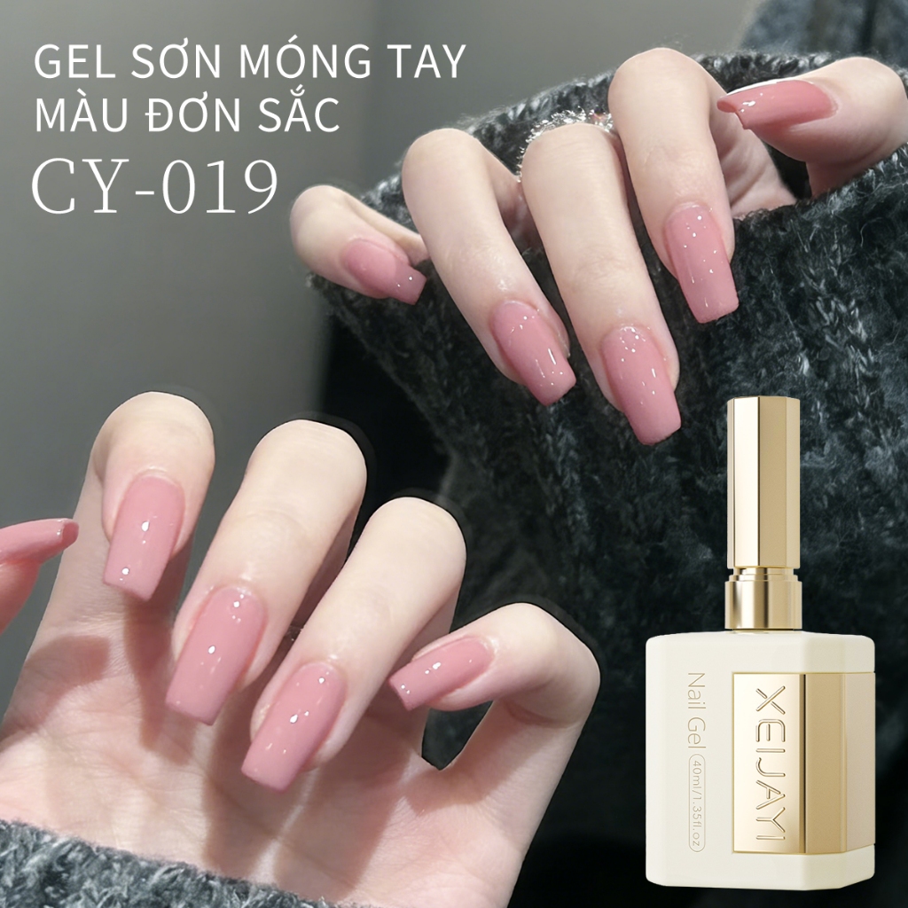 XEIJAYI 40ml - Sơn móng tay dạng gel màu hồng nude mới, bền màu và lâu trôi, thích hợp để sử dụng hàng ngày