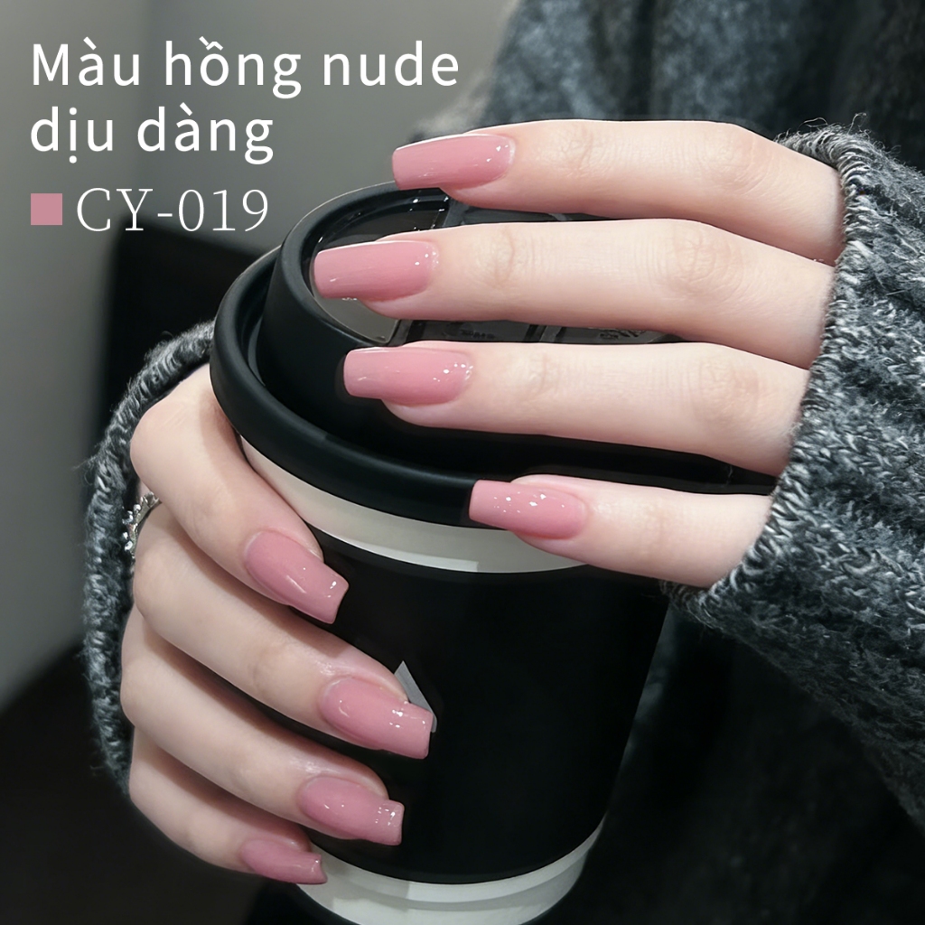 XEIJAYI 40ml - Sơn móng tay dạng gel màu hồng nude mới, bền màu và lâu trôi, thích hợp để sử dụng hàng ngày
