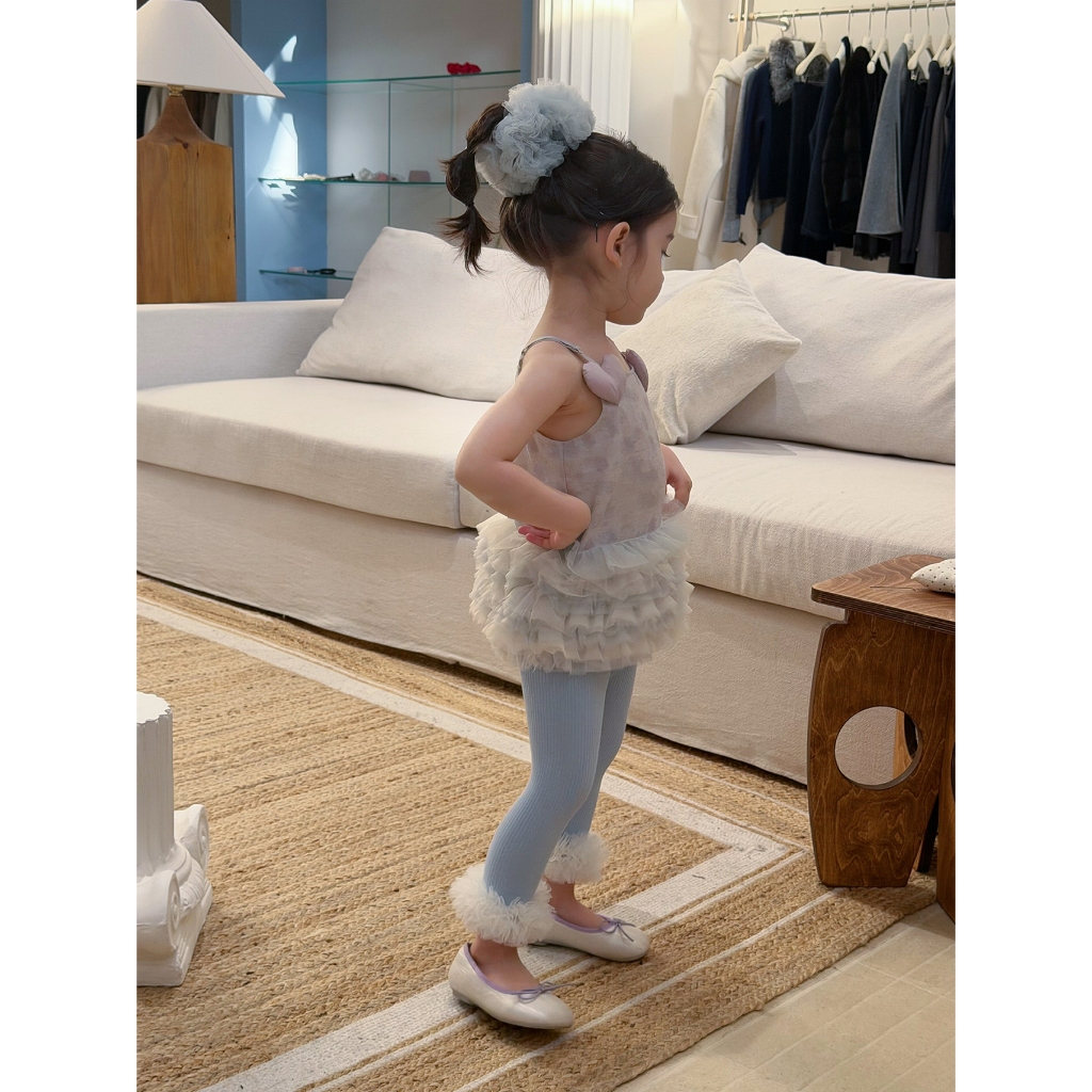 CANDI MIMI Áo hai dây đính trái tim bèo tầng - NL6176