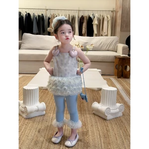 CANDI MIMI Áo hai dây đính trái tim bèo tầng - NL6176
