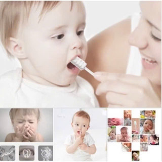 Hộp 30 thanh rơ lưỡi Vcoool, tưa lưỡi sơ sinh dùng 1 lần