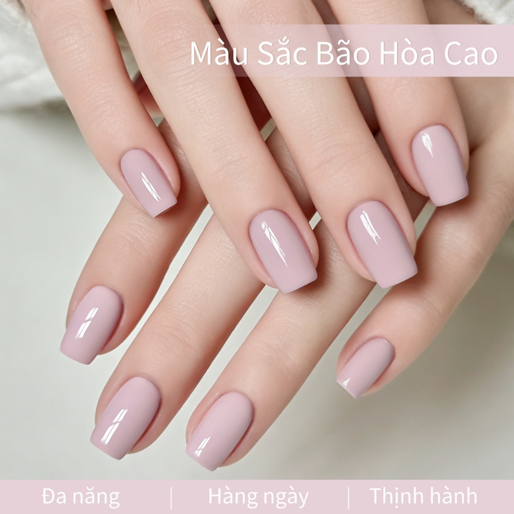 XEIJAYI 40ml -- Sơn móng tay dạng gel màu xám hồng mới, màu sắc bền lâu, thích hợp sử dụng tại các salon làm móng.