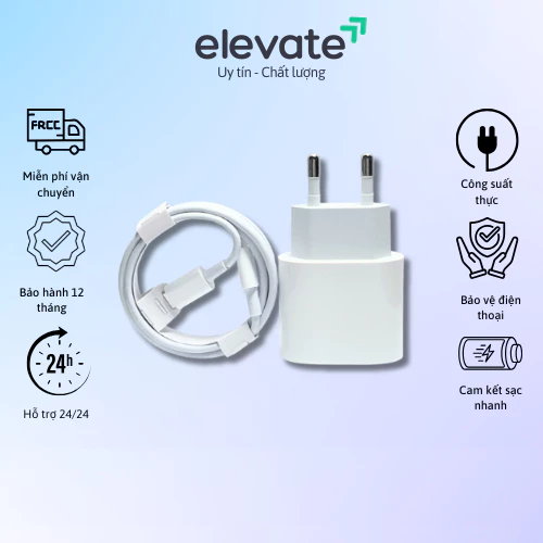 Sạc nhanh PD 20W Không Nóng Máy ,An Toàn Ổn Định, Bảo Hành 12 Tháng
