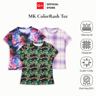 Áo thun nữ MK ColorRush Tee thể thao co giãn 4 chiều thoáng mát thoải mái tôn dáng màu sắc nổi bật