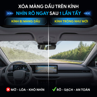 NOMA 911 Tẩy Ố Kính Ô Tô – Xóa Màng Dầu, Cặn Canxi, Giảm Lóa Ban Đêm, Làm Sạch Kính Lái (Kèm Pad)