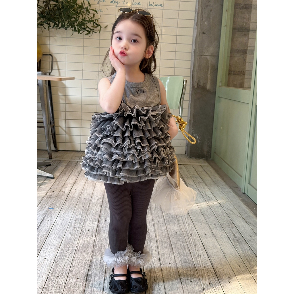 CANDI MIMI Áo sát nách gấu voan nhiều tầng - NL6193