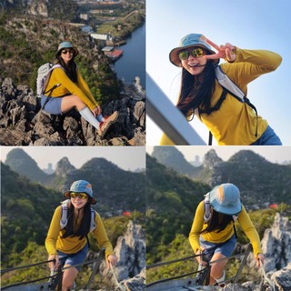 Mũ nón nữ bucket vành rộng chạy trail chạy bộ leo núi dã ngoại camping  TROVEAST siêu nhẹ thoáng khí nhanh khô