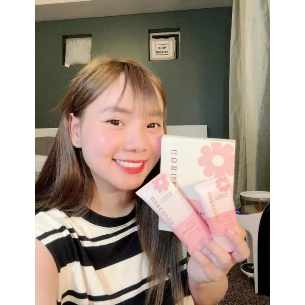 ( 2 Combo) Kem Chống Nắng Nâng Tông Múi Xù Chính hãng Gorgeous (nhận 4 tuýp kem  + Tặng kèm 4 Mặt nạ dưỡng da)