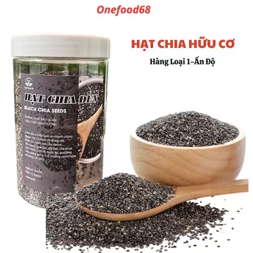 Hạt Chia Giảm Cân Hạt Chia Đen Hữu Cơ Loại 1 Nhập Khẩu Chính Hãng Giàu Dưỡng Chất Ăn Kiêng, Healthy, Nước Uống Onefood68