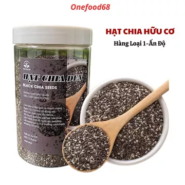 Hạt Chia Đen Hữu Cơ Ấn Độ Hạt Chia Giảm Cân Ăn Kiêng, Hạt Chia Đen Chuẩn Organic Giàu Dưỡng Chất Tofood86