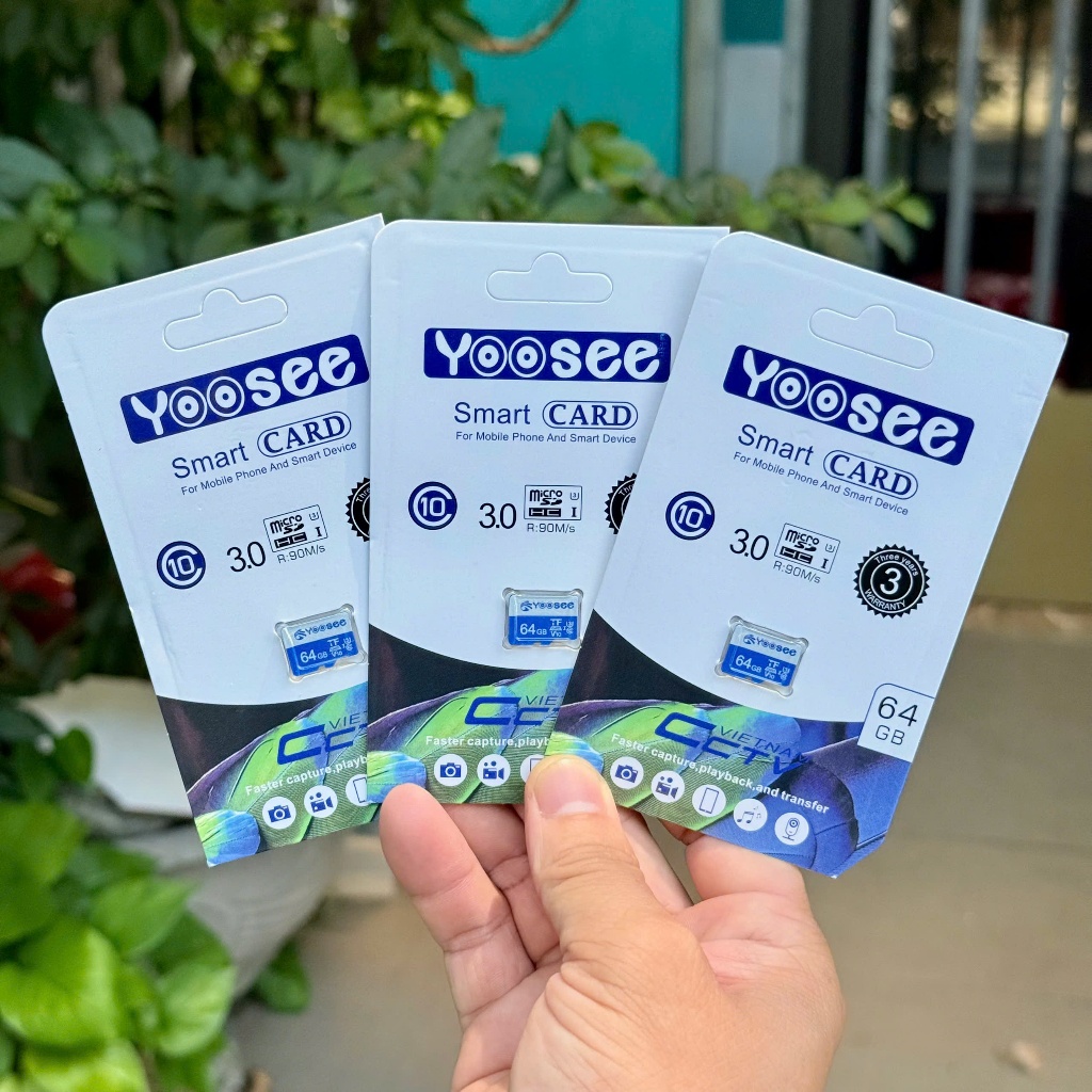 Thẻ Nhớ YOOSEE 128GB/64GB/32GB Tốc Độ Cao,Chuyên Dụng Cho Camera Wifi, Camera Hành Trình, Điện Thoại