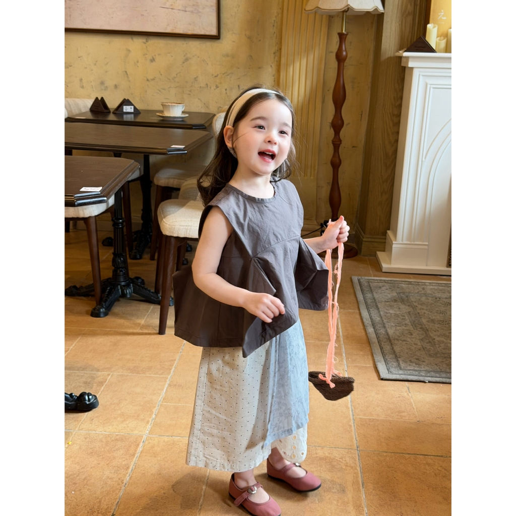 CANDI MIMI Áo sát nách babydoll cách điệu - NL6430
