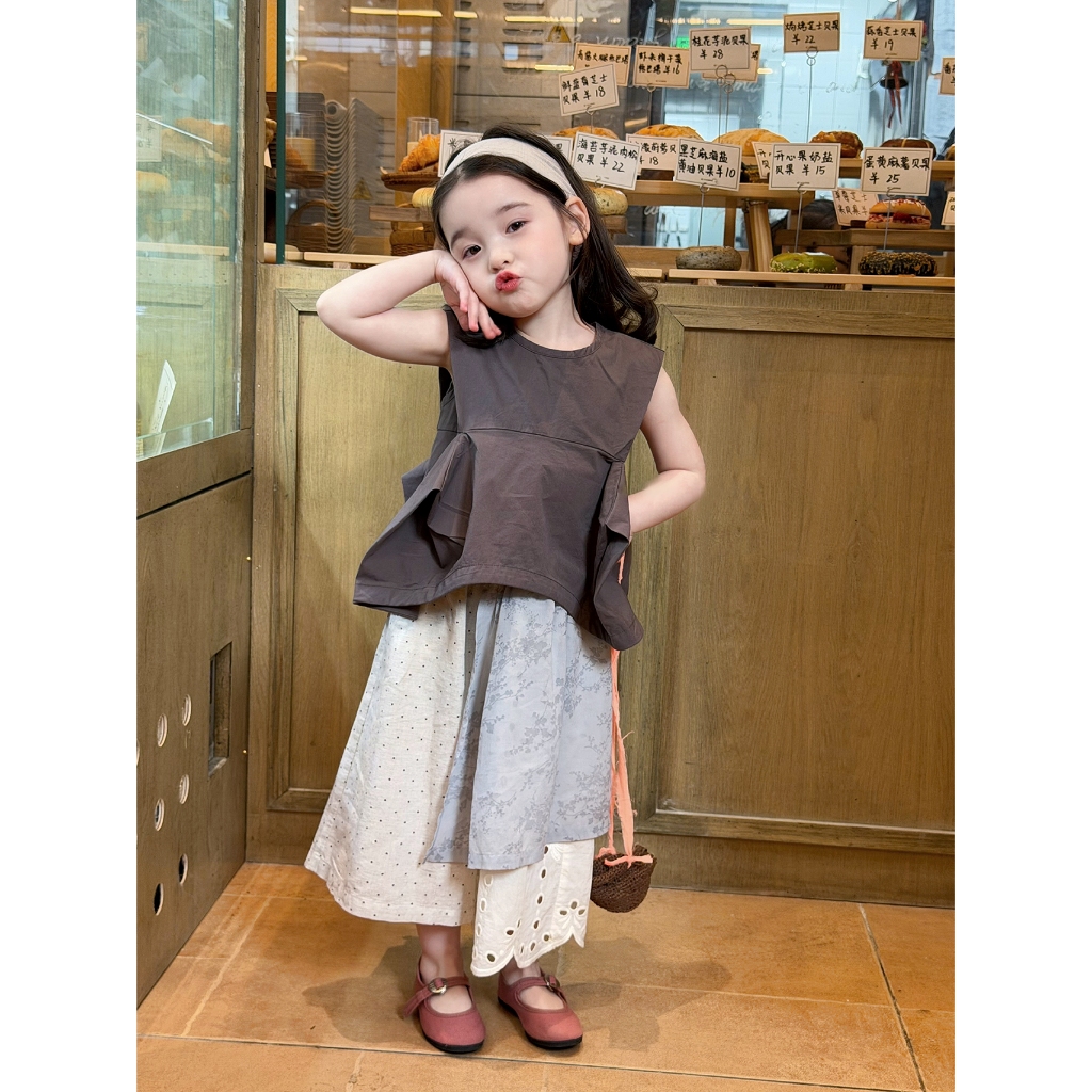 CANDI MIMI Áo sát nách babydoll cách điệu - NL6430
