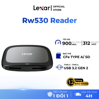 Đầu đọc thẻ Lexar Professional CFexpress Type A / SD USB 3.2 Gen 2 LRW530, Bảo hành chính hãng 12 tháng