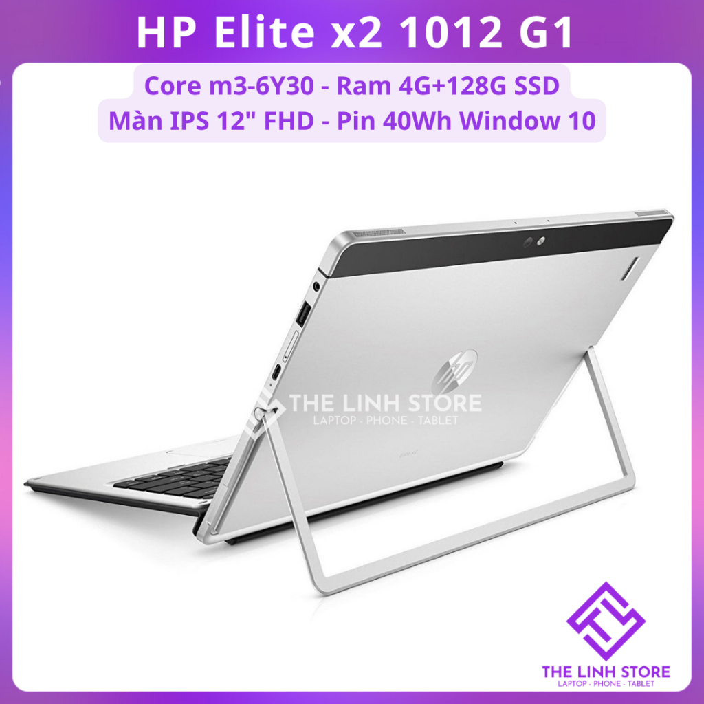 [Máy Cũ] Máy tính bảng HP Elite X2 1012 G1 - Core m3-6Y30 chạy Window 10