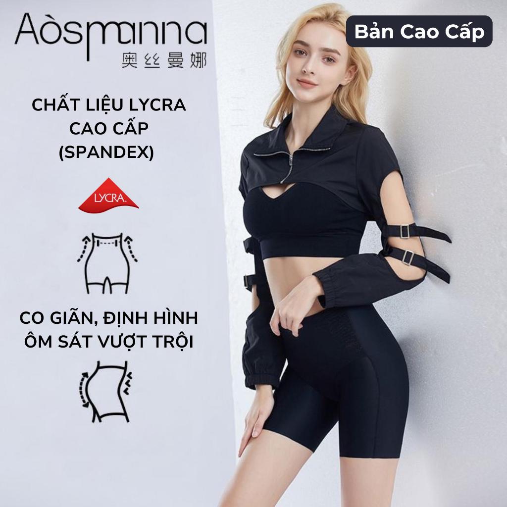 Quần Định Hình Nâng Mông Santony 6815 - Bản Pro Lycra Tạc Dáng, Nâng Mông Định Hướng Aosimanna