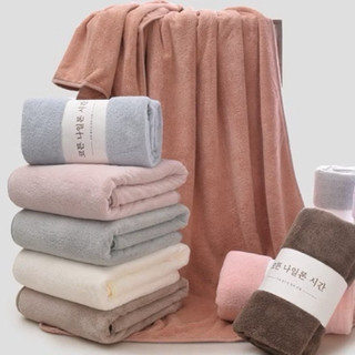 (tặng bông tắm)Khăn Tắm  Hàn Cao Cấp cỡ Lớn 70x140cm – Siêu Mềm Mịn, Thấm Hút Nhanh, Nhanh Khô, Khăn Tắm Gia Đình