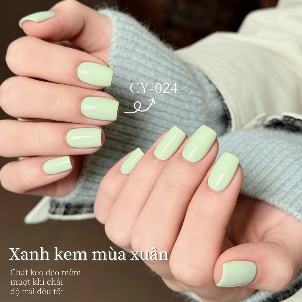 XEIJAYI 40ml-Sơn móng tay dạng gel màu xanh lá cây, bền màu,phù hợp cho salon và tự làm móng tại nhà