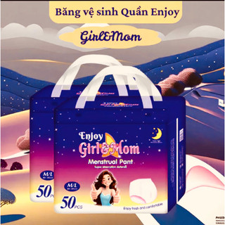 [Che Tên SP] Băng Vệ Sinh Quần Enjoy Girl&Mom Thấm Hút Tốt, Chống Tràn Hiệu Quả, Đủ Size 30-90Kg