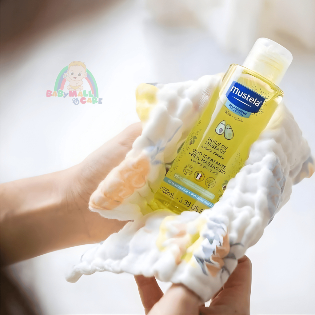 Dầu Massage Mustela Baby Oil 100ml Dưỡng Ẩm Làm Mềm Da Cho Bé | Babymall & Care