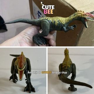 Mô hình Khủng long Jurassic World dài 18cm có khớp chuyển động và mã scan - Đồ chơi CUTE BEE