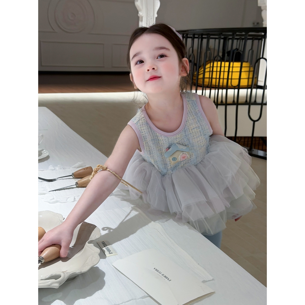 CANDI MIMI Áo babydoll sát nách nhiều tầng - NL6773
