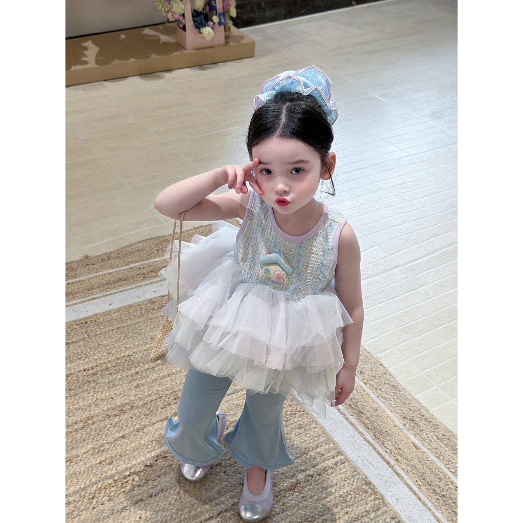 CANDI MIMI Áo babydoll sát nách nhiều tầng - NL6773