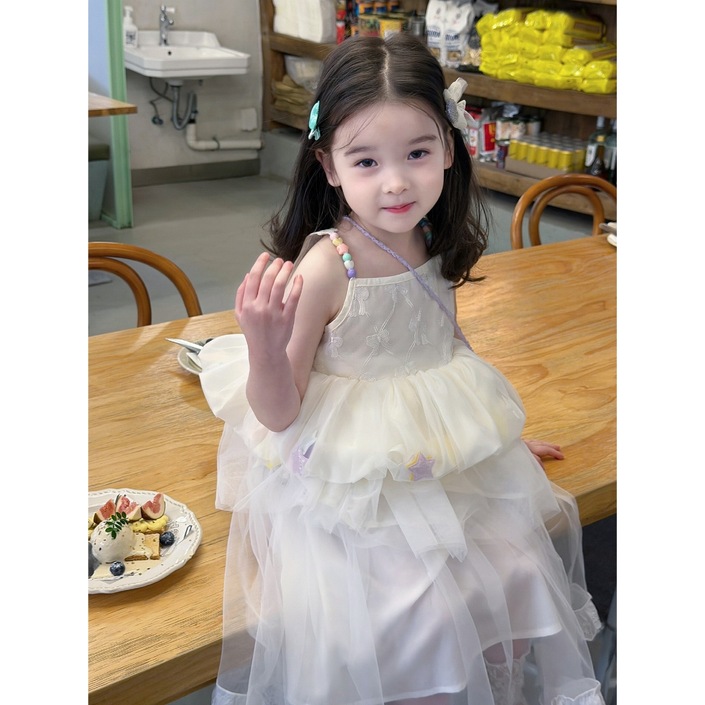 CANDI MIMI Áo babydoll công chúa hạt sao cao cấp - NL6855