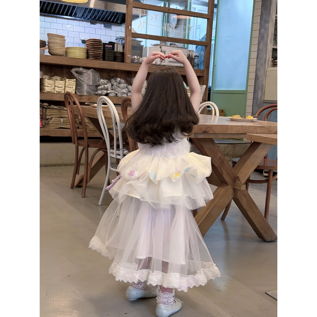 CANDI MIMI Áo babydoll công chúa hạt sao cao cấp - NL6855