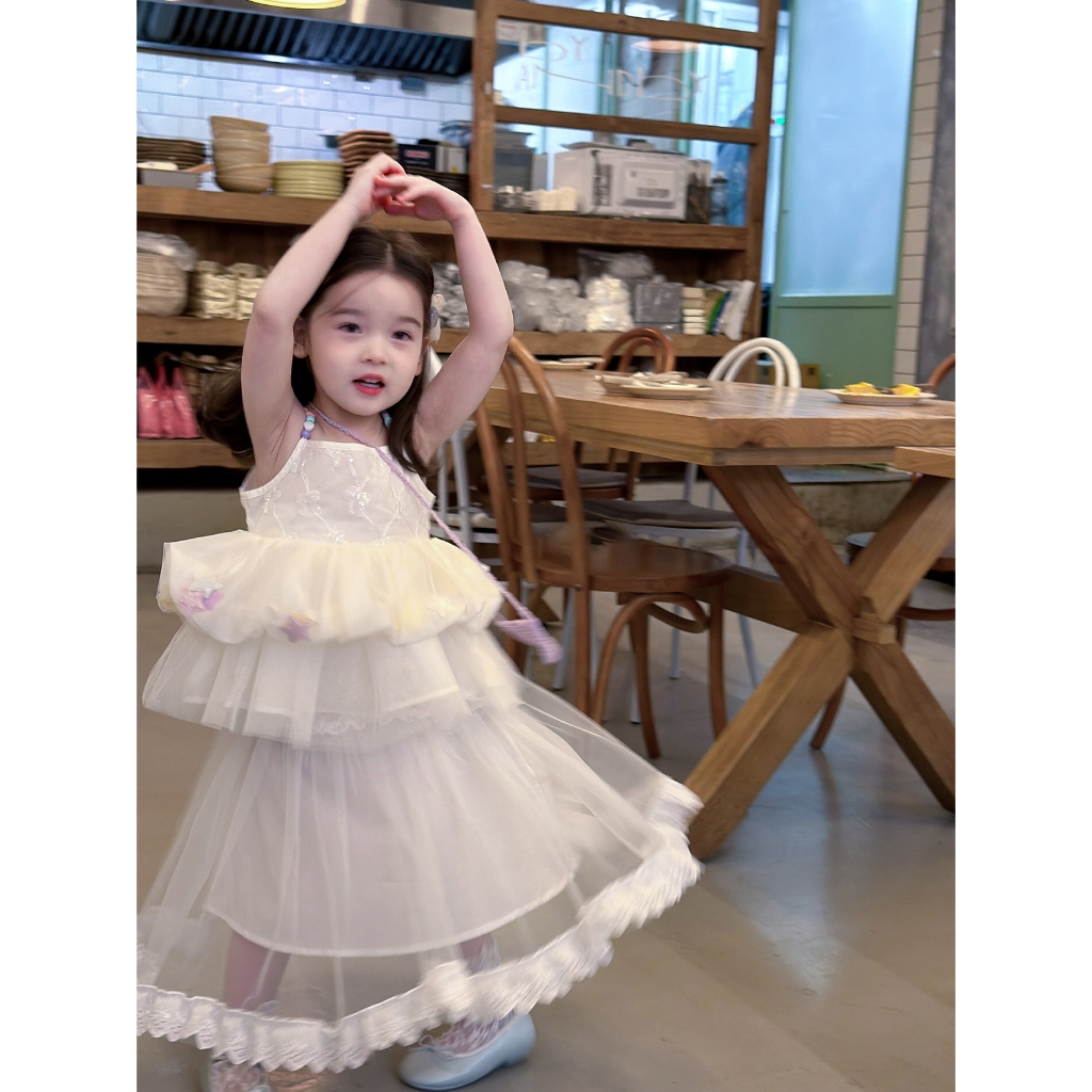 CANDI MIMI Áo babydoll công chúa hạt sao cao cấp - NL6855