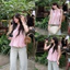 Áo yếm dáng bí tơ đũi nhăn mỏng mùa hè Suzy Top.