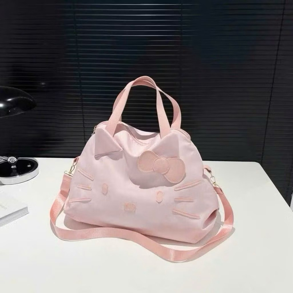 Túi đựng đồ du lịch hello kitty, túi xách đựng hành lý lớn, túi xách nữ