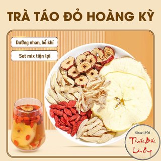Trà táo đỏ hoàng kỳ, set trà mix bổ khí huyết, dưỡng nhan, chống lão hóa, giảm căng thẳng