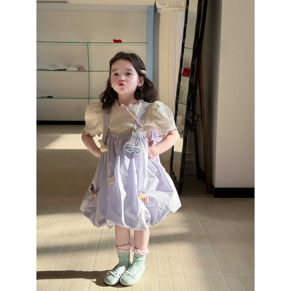 CANDI MIMI Váy hai dây đính hình ngộ nghĩnh - NW6290