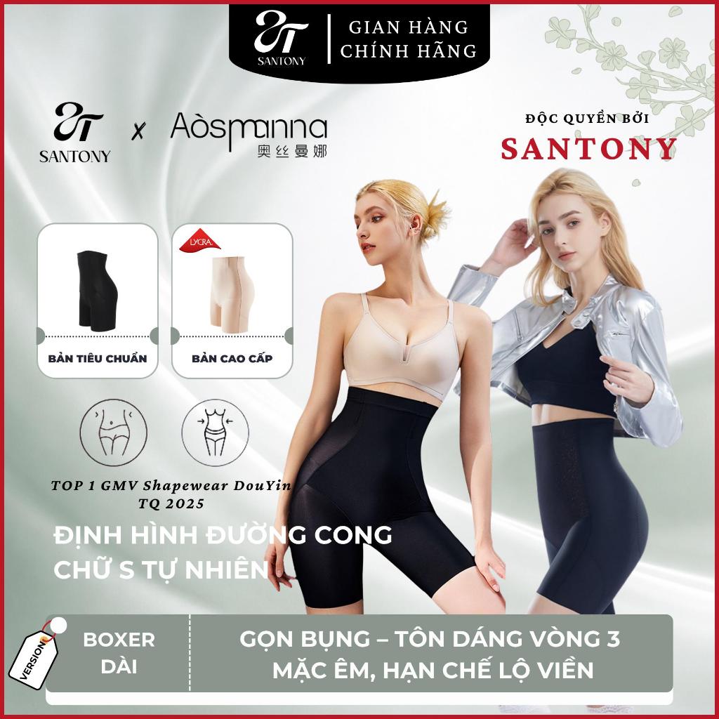 Quần Gen Bụng Lưng Cao Santony AS097 - Bản Comfort Êm Ái, Chăm Sóc Vòng Bụng "Ngày Đèn Đỏ" Aosimanna