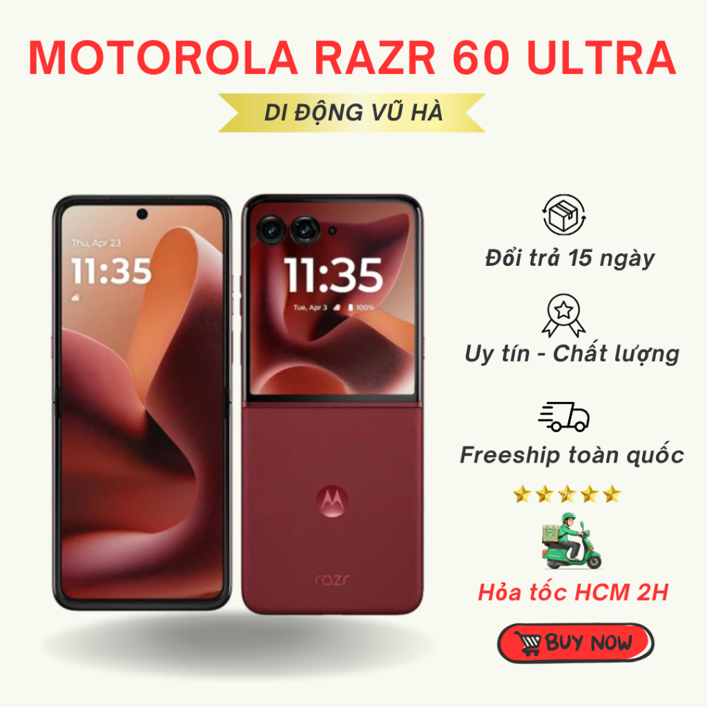Điện thoại Motorola Razr 60 Ultra Ram 16/512GB Snap 8 Elite - Sang ...