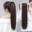 Tóc giả cột đuôi thẳng tự nhiên- Tóc giả cột nơ dài 45cm phong cách Hàn Quốc trẻ trung QiQishop