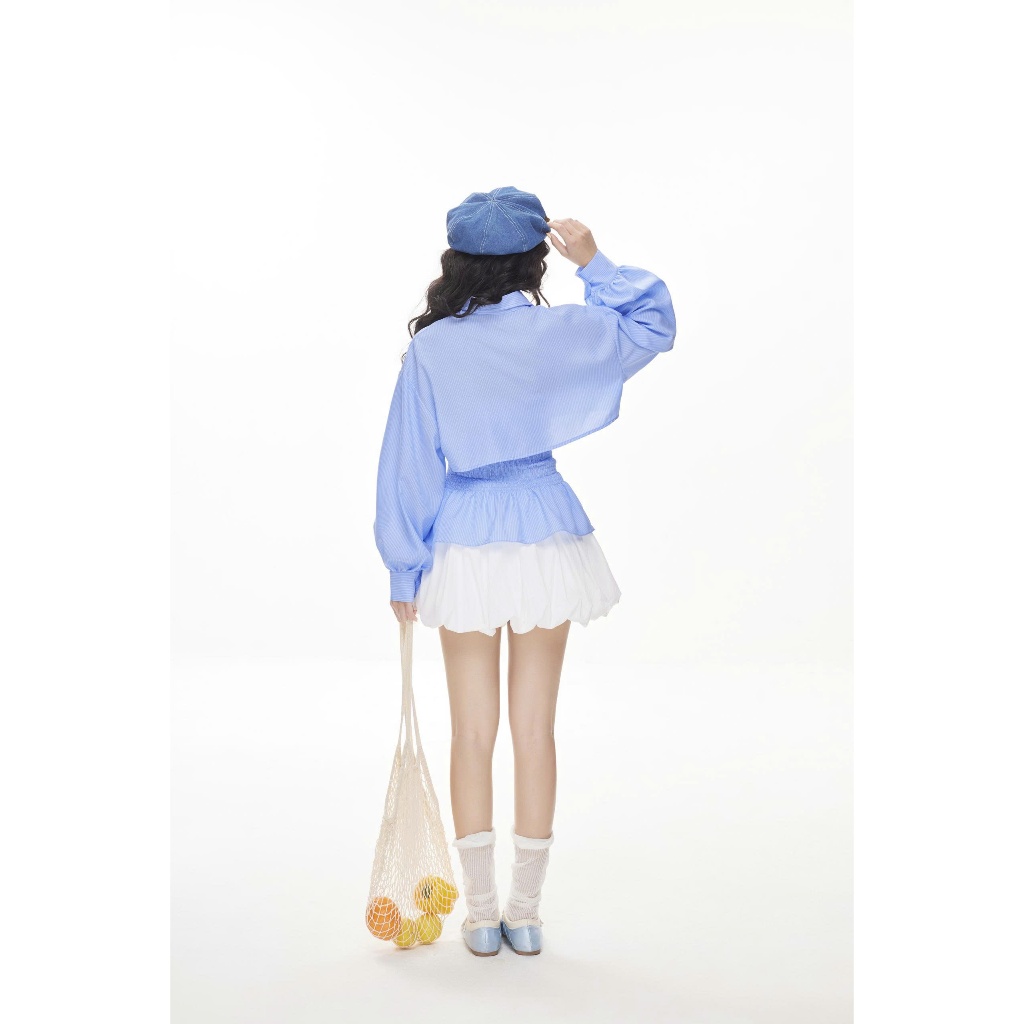 Set Áo Nữ GIRINS Cúp Ngực Phối Áo Sơ Mi Năng Động SECODEE