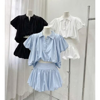 (S - 85) Set đồ đôi nam nữ couple set gió nhăn bí bồng 2 lớp và áo sơmi nam tay cộc, đồ đôi mặc cùng người yêu