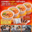 5 Hộp tự sôi + 5 gói tự sôi 40g + muỗng đũa(sinh viên,học sinh,văn phòng,dự phòng thiên tai bão lũ)