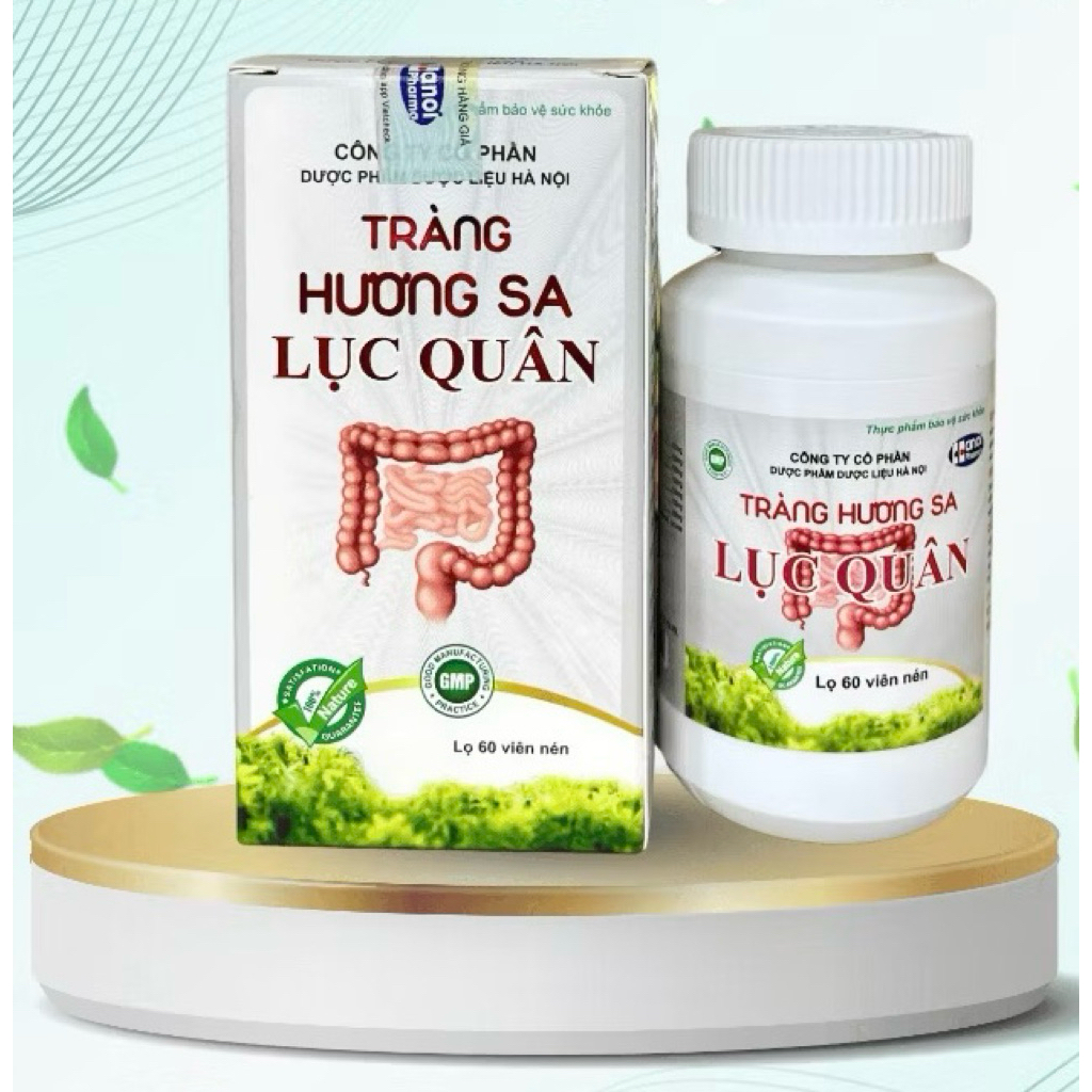 Viên uống Tràng Hương Sa Lục Quân Hỗ trợ cho Người bị Vm Đại Tràng, Giảm Đầy Hơi, Khó Tiêu - Hộp 60 viên